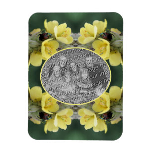 Kever op Wild Mullein Flower Uw foto toevoegen Magneet
