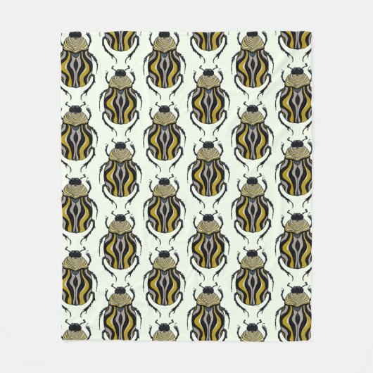 Kever Patroon Insectenliefhebber Fleece Deken (Voorkant)