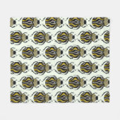 Kever Patroon Insectenliefhebber Fleece Deken (Voorkant (Horizontaal))