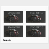 kever rechthoekige sticker (Vel)
