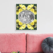Kever Wild Mullein Flower Creëer Uw eigen foto Canvas Afdruk (Insitu (Woonkamer))