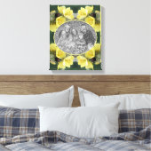 Kever Wild Mullein Flower Creëer Uw eigen foto Canvas Afdruk (Insitu (Slaapkamer))