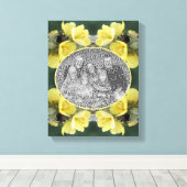 Kever Wild Mullein Flower Creëer Uw eigen foto Canvas Afdruk (Insitu (Houten vloer))