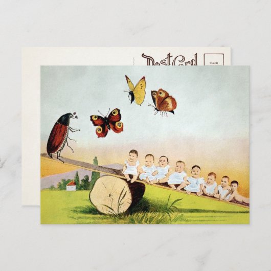  keverbaby's zien Briefkaart (Voorkant / Achterkant)