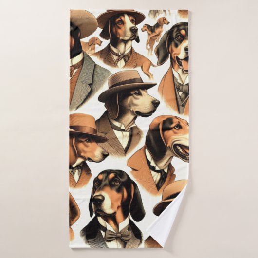  keverhond naadloos badhanddoek (Badhanddoek)