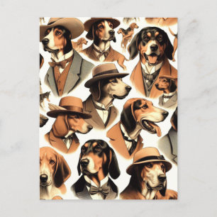 keverhond naadloos briefkaart
