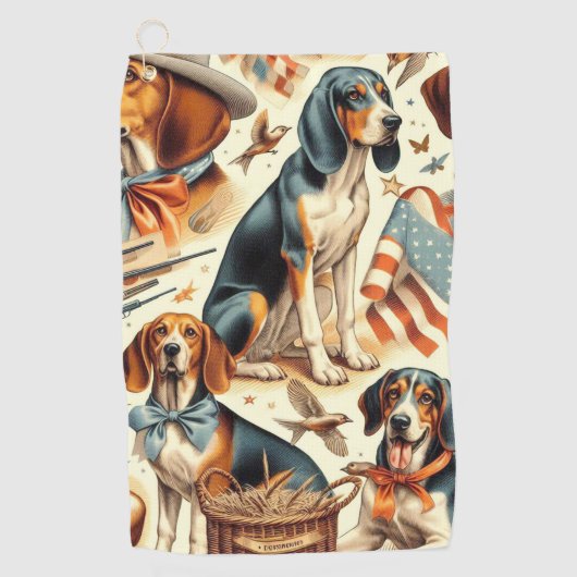  keverhond naadloos golfhanddoek (Voorkant)