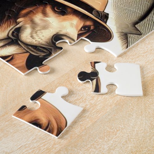  keverhond naadloos legpuzzel (Zijkant)