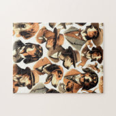  keverhond naadloos legpuzzel (Horizontaal)