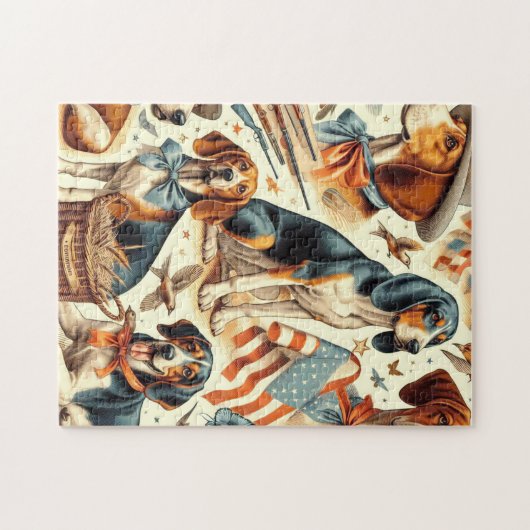  keverhond naadloos legpuzzel (Horizontaal)