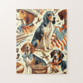  keverhond naadloos legpuzzel (Verticaal)