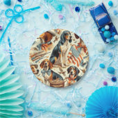  keverhond naadloos papieren bordje (Feest)