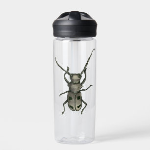 Keverkunst - Naturalistische stijl inkt en waterve Waterfles