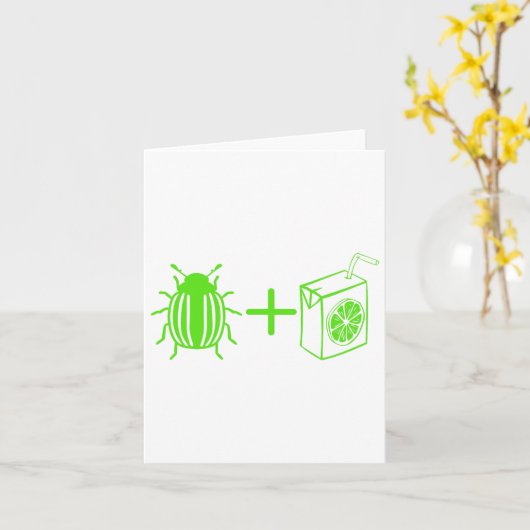  kevers Halloween film Funny Horror Costu Kaart (Gele Bloem)