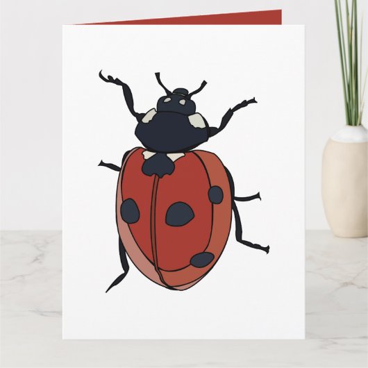 Kevers Insect Lieveheersbeestje Kevers Kaart (Voorkant)