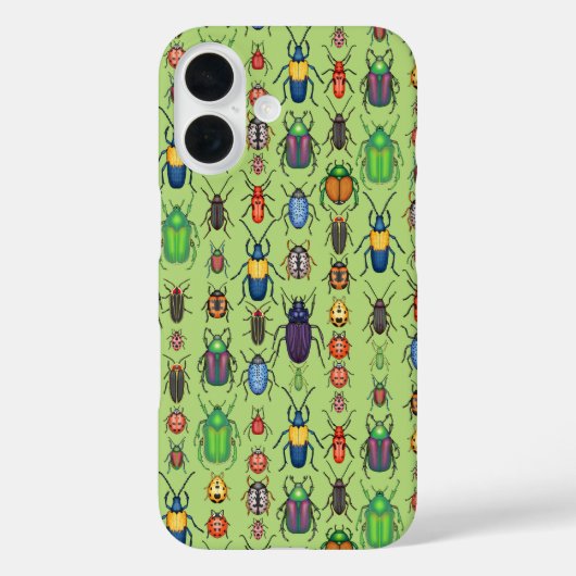 kevers variëteit op groen Case-Mate iPhone case (Achterkant)