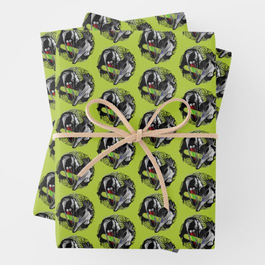 Keversap | Adam & Barbara Scary Inpakpapier Vel (In situ)