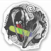 Keversap | Adam & Barbara Scary Sticker (Voorkant)