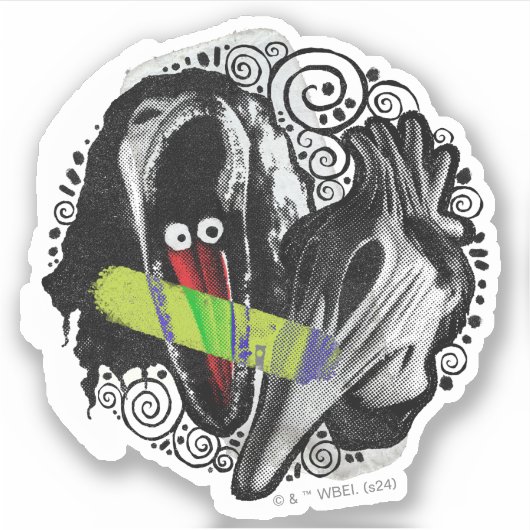 Keversap | Adam & Barbara Scary Sticker (Voorkant)