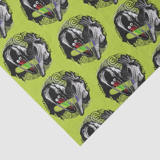 Keversap | Adam & Barbara Scary Tissuepapier (Detail)