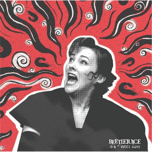 Keversap | Delia Deetz Sticker (Voorkant)