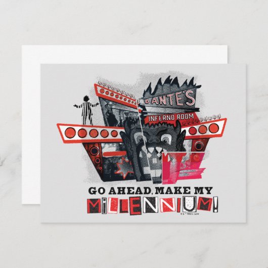 Keversap | Ga je gang Maak mijn millennium Notitiekaartje (Voorkant / Achterkant)