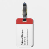 Keversap | Handboek voor de onlangs overleden pers Bagagelabel (Achterkant verticaal)