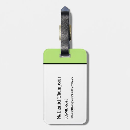 Keversap | Kever in stoel Bagagelabel (Achterkant verticaal)