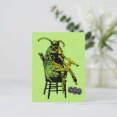 Keversap | Kever in stoel Briefkaart (Staand voorkant)