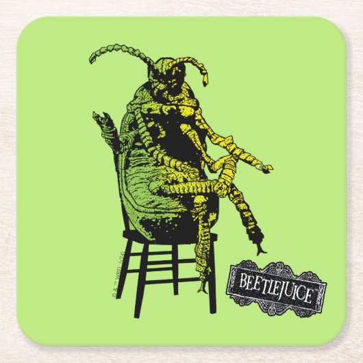 Keversap | Kever in stoel Kartonnen Onderzetters (Voorkant)