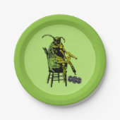 Keversap | Kever in stoel Papieren Bordje (Voorkant)
