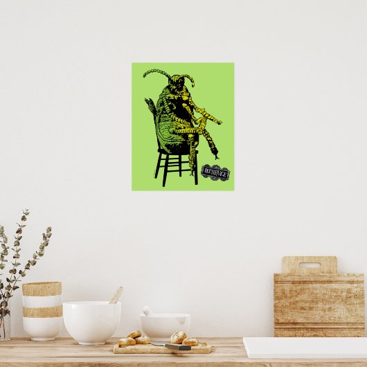 Keversap | Kever in stoel Poster (Keuken)