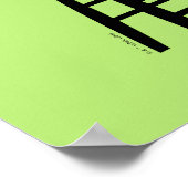 Keversap | Kever in stoel Poster (Hoek)