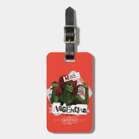 Keversap | Miss Argentinië Bagagelabel (Voorkant verticaal)