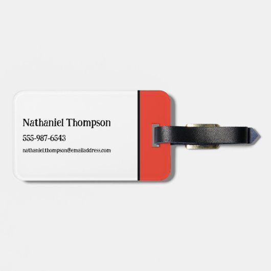 Keversap | Miss Argentinië Bagagelabel (Achterkant horizontaal)