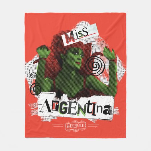 Keversap | Miss Argentinië Fleece Deken (Voorkant)