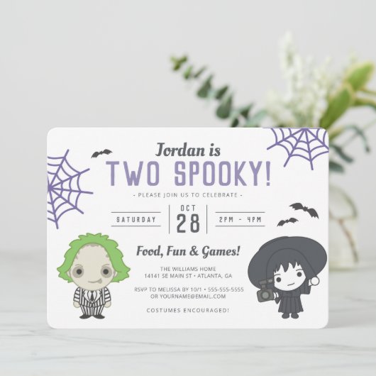 Keversap | Twee Spooky 2e Verjaardag Kaart (Staand voorkant)