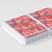 Kevin aangepaste naam Herhaalde moderne roodachtig Pokerkaarten