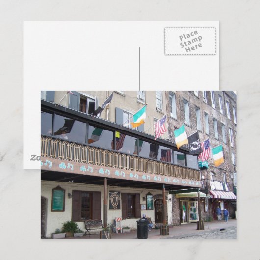 Kevin Barry's Pub - Savannah, GA Briefkaart (Voorkant / Achterkant)