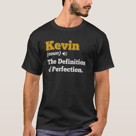 Kevin Cadeau Naam Gepersonaliseerde Verjaardag Naa T-shirt (Voorkant)