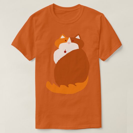 Kevin de Ginger Cat Abstracte Tekening T-shirt (Design voorkant)