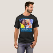 Kevin Durant Draymond Green Warriors Champs T-shirt (Voorkant volledig)