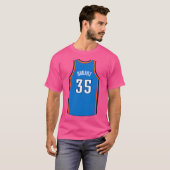 Kevin Durant kruist Daniel Gafford T-shirt (Voorkant volledig)