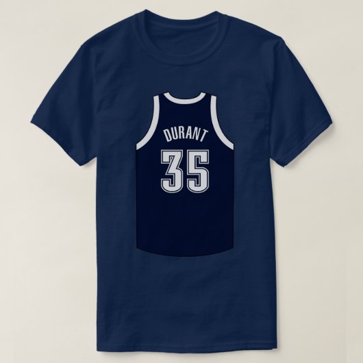 Kevin Durant Oklahoma City Jersey Qiangy T-shirt (Design voorkant)