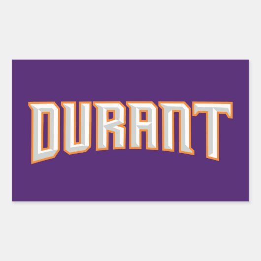 Kevin Durant - Phoenix Basketball Rechthoekige Sticker (Voorkant)