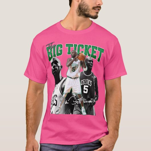 Kevin Garnett het grote ticket Boston Basketball L T-shirt (Voorkant)