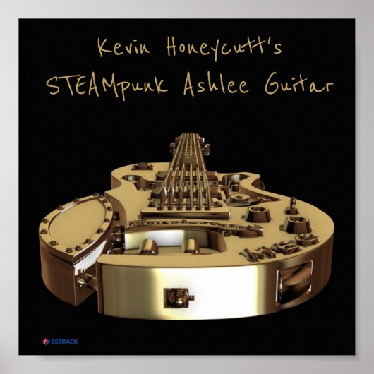Kevin Honecutt's STEAMpunk Ashlee Guitar poster (Voorkant)