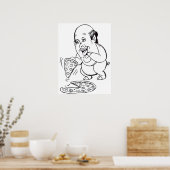 Kevin malone caricature poster (Keuken)