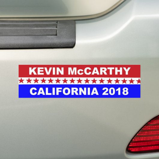 Kevin McCarthy California Congress 2018 Bumpersticker (Op auto)