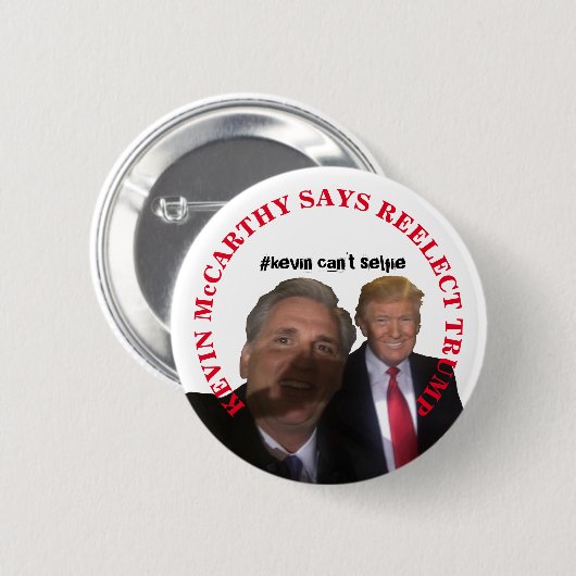Kevin McCarthy zegt dat hij Trump herkiest Ronde Button 5,7 Cm (Voorkant /achterkant)